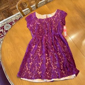 NWT Purple Lace Dress
